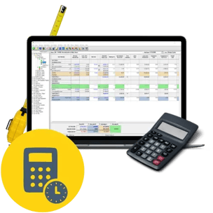 Estimating Link (EL) with a calculator and yellow measuring tape