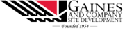 Logo of Gaines and Company Site Development – Excavation contractor using The Construction Link, Inc. software