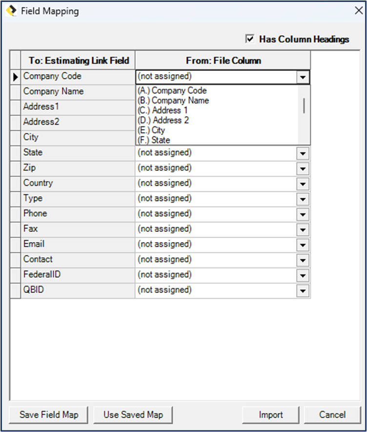 How to Import and Export Libraries in Estimating Link